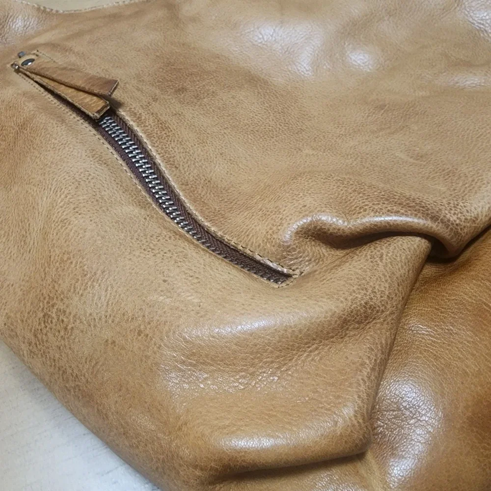 Latico Leather Camilla Boho Shoulder Bag In Camel Tan Leather New